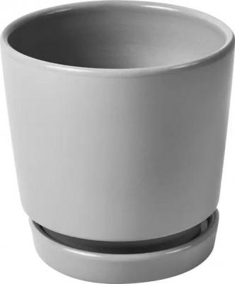Горшок для цветов Клиф 0,6 л серый – фото 7