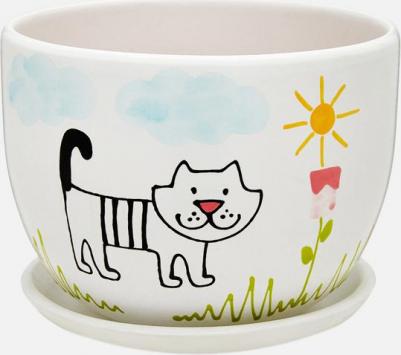 Керамический горшок кот BH-08-4