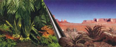 Фон для аквариумов и террариумов "Jungle & desert", двусторонний, 120х50см