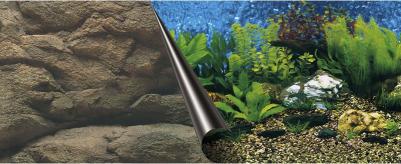 Фон для аквариумов и террариумов "Sea & Rock", двусторонний, 120х50см