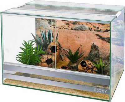 Террариум Набор для эублефара 45х30x32 см, комплект с оборудованием и декорациями – фото 2