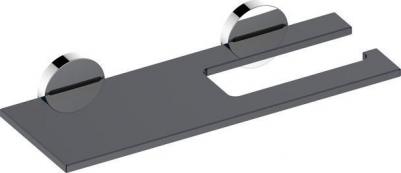 Держатель для туалетной бумаги с полочкой Keuco Edition 90 19073 018000 хром/серый