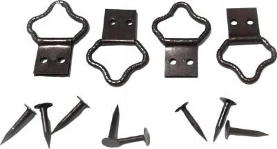 Петля-подвес корона-кольцо для картины, фоторамки, бронза 4 шт. 16 0319 1