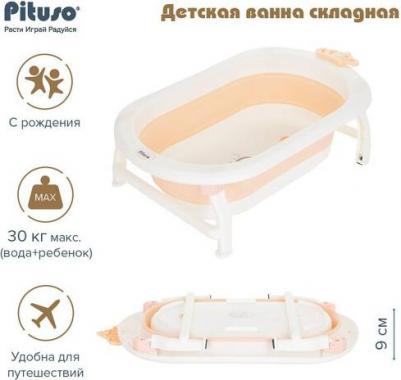 Детская ванночка, складная, 87 см, синяя с желтым – фото 3