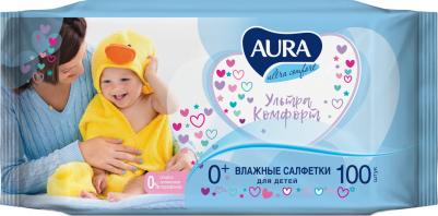 Салфетки влажные Ultra Comfort детские с экстрактом алоэ и вит Е, 100шт – фото 5