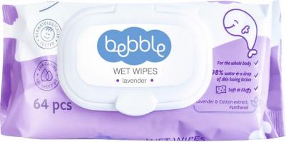 Салфетки влажные Лаванда (LAVENDER) Wet Wipes, 64 шт – фото 5