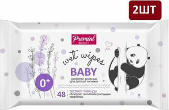 Влажные салфетки Beauty Baby с экстрактом лаванды, 48 шт., 1 уп – фото 2