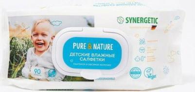 Влажные салфетки Pure&Nature 0+, Пантенол и овсяное молочко, 90 шт – фото 7