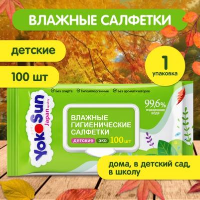 Влажные гигиенические салфетки Eco, 100шт – фото 18