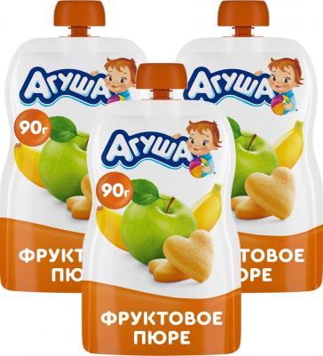 банан-груша-манго-яблоко, клубника-малина, со злаками-с творогом-с печеньем, 90 г (детское пюре) – фото 16