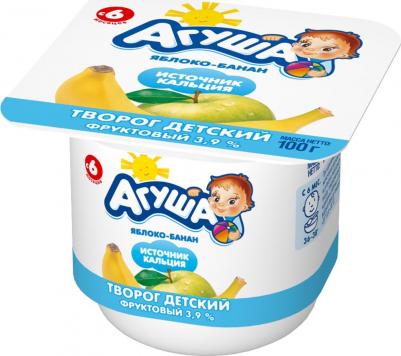 банан-яблоко, 100 г (детский творог) – фото 3
