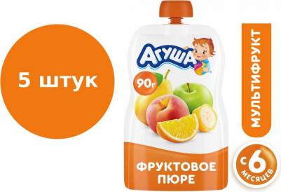 груша, с фруктами, 90 г (детское пюре) – фото 6