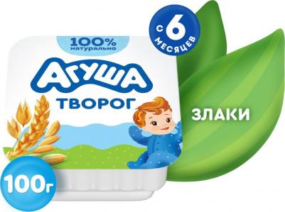 со злаками, 100 г (детский творог)