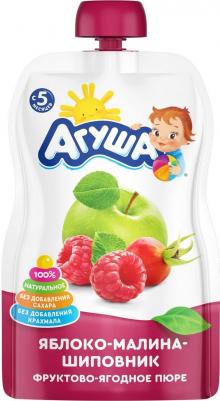 яблоко, малина-шиповник, 90 г (детское пюре) – фото 20