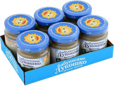 брокколи-кабачок-картофель-тыква, 100 г (детское пюре)