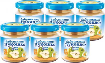 груша-яблоко, 100 г (детское пюре)