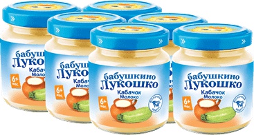 кабачок, с молоком, 100 г (детское пюре) – фото 3