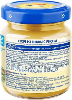 тыква, с рисом-с фруктами-с молоком, 100 г (детское пюре) – фото 6