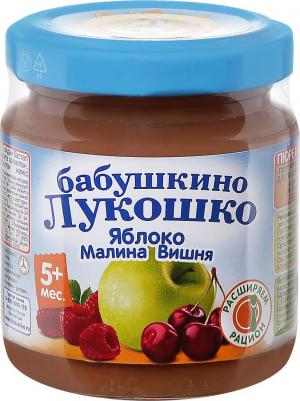 яблоко, вишня-малина, 100 г (детское пюре) – фото 3