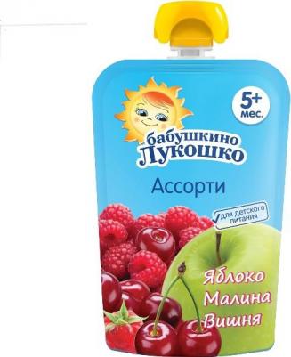 яблоко, вишня-малина, 90 г (детское пюре) – фото 9