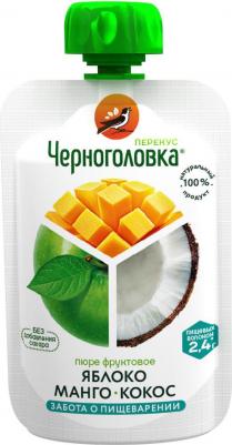ананас-банан-манго-яблоко, земляника-клубника-малина-черника, со злаками-с кокосом, 85 г (детское пюре) – фото 2