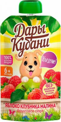 яблоко, клубника-малина, 90 г (детское пюре)