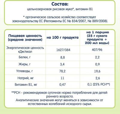 безмолочная, рисовая-кукурузная, кукуруза, гипоаллерген., 175 г – фото 5