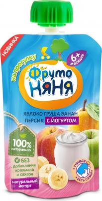 банан-груша-персик-яблоко, 90 г (детское пюре) – фото 7