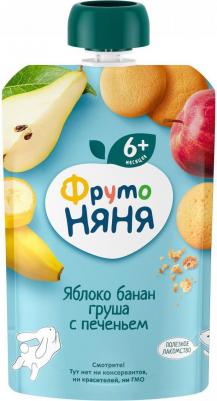 банан-груша-яблоко, с печеньем, 90 г (детское пюре) – фото 11