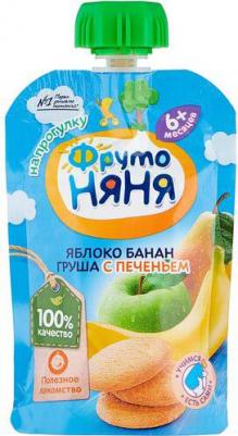 банан-груша-яблоко, с печеньем, 90 г (детское пюре) – фото 14