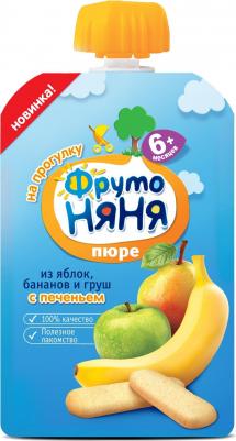 банан-груша-яблоко, с печеньем, 90 г (детское пюре) – фото 16