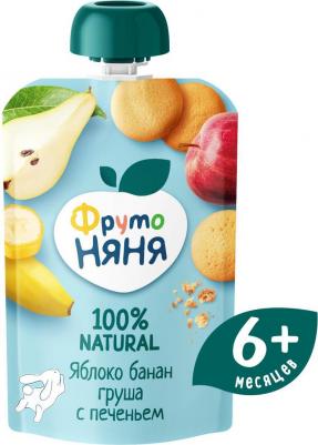 банан-груша-яблоко, с печеньем, 90 г (детское пюре) – фото 19