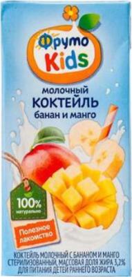 банан-манго, 200 мл (молочный коктейль) – фото 2