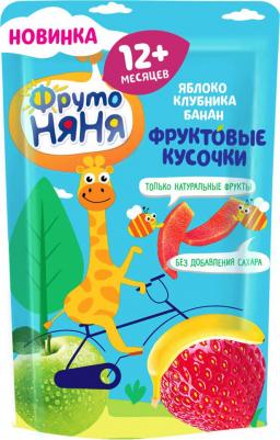 банан-яблоко, клубника, 15 г (детское пюре)