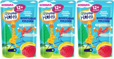 банан-яблоко, клубника, 15 г (детское пюре) – фото 10