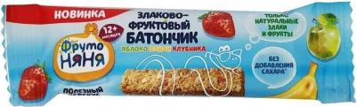 банан-яблоко, клубника, со злаками, 25 г (батончик) – фото 5