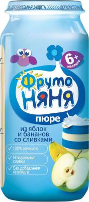 банан-яблоко, со сливками, 250 г (детское пюре) – фото 5