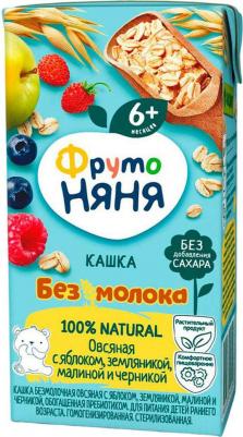 безмолочная, овсяная, яблоко, земляника-малина-черника, 200 г – фото 2