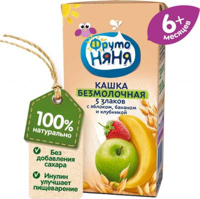 безмолочная, овсяная-злаковая, банан-яблоко, клубника, со злаками, 200 г – фото 5