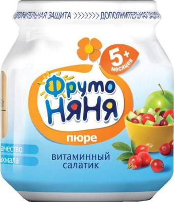 говядина-индейка-кролик-курица-телятина-цыпленок, горбуша-хек, брокколи-кабачок-картофель-морковь-тыква-цветная капуста, яблоко, вишня-клюква-черная смородина-черника, с рисом-с зеленью, 100 г (детское пюре) – фото 1