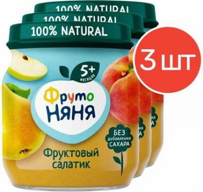 груша-персик-яблоко, 100 г (детское пюре) – фото 2
