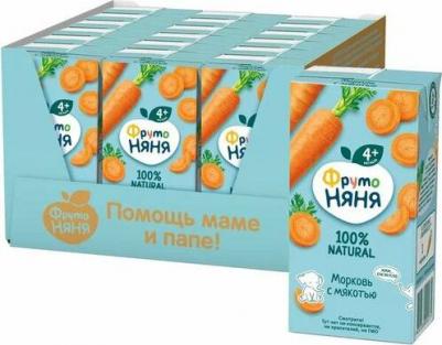 клюква-малина, морковь, 200 мл (нектар для детского питания) – фото 19