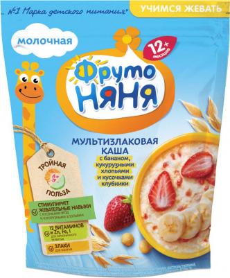 молочная, злаковая, банан, клубника, кукуруза, со злаками-с молоком, хлопья, 200 г