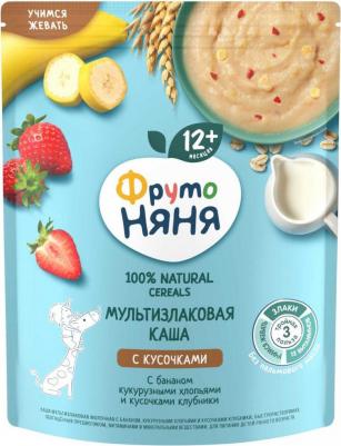 молочная, злаковая, банан, клубника, кукуруза, со злаками-с молоком, хлопья, 200 г – фото 2