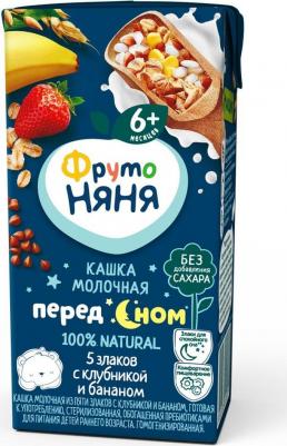 молочная, злаковая, банан, клубника, со злаками, 200 г – фото 6