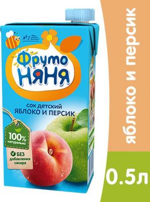 персик-яблоко, 500 мл (сок для детского питания) – фото 16