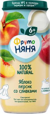 персик-яблоко, со сливками, 250 г (детское пюре) – фото 13