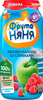 яблоко, малина, со сливками, 250 г (детское пюре) – фото 3