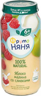 яблоко, малина, со сливками, 250 г (детское пюре) – фото 16
