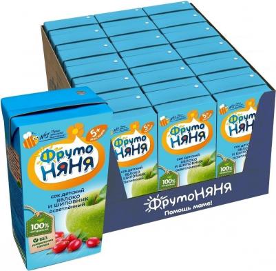 яблоко, шиповник, 200 мл (сок для детского питания) – фото 11